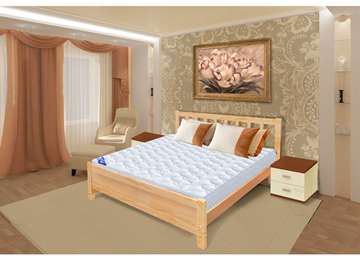 Кровать 1.5-спальная Прага 140х200 с оcнованием в Тюмени