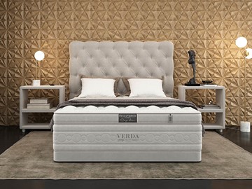 Двуспальная кровать Cloud Compact/Basement 180х200, Флок (Велсофт Серый) в Тюмени