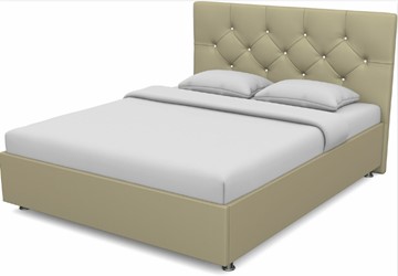Спальная кровать Моника 1600 с основанием (Nitro Сream) в Тюмени
