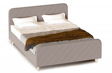 Спальная кровать Мелоди 1600 (с основанием) Альба бежевый в Тюмени