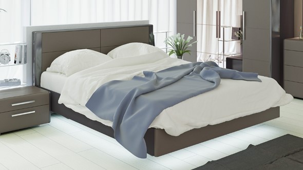 Кровать Наоми 1600, цвет Фон серый, Джут СМ-208.01.01 в Тюмени - изображение