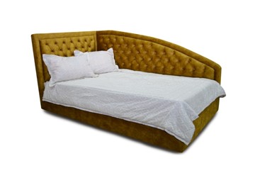 Кровать угловая без механизма с низкими ножками Грета 1740х2150 мм в Тюмени