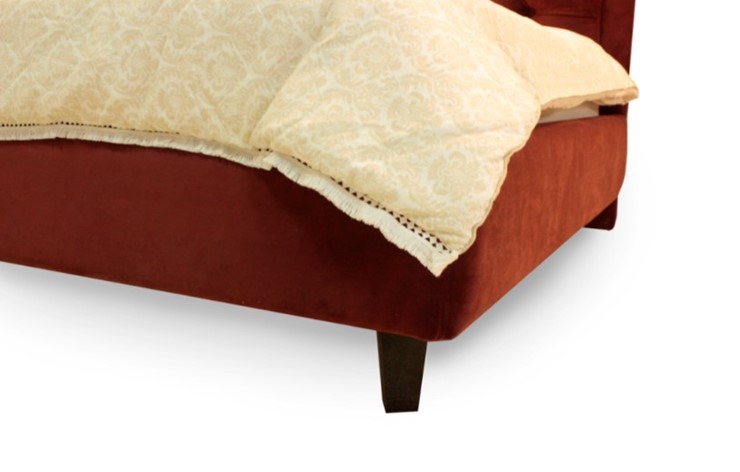 Кровать угловая  высокими ножками Грета 1340х2150 мм в Тюмени - изображение 6