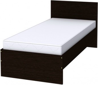 Кровать 1-спальная K09 с основанием, цвет Венге в Заводоуковске - изображение