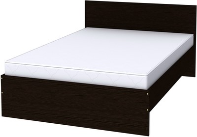 Кровать полутороспальная K14 с основанием, цвет Венге в Заводоуковске - изображение