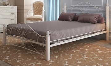 Спальная кровать Фортуна 1, 1600, белый/белый в Заводоуковске
