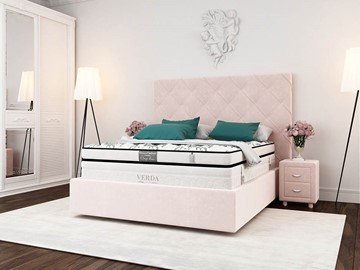 Кровать 2-спальная Style Compact/Island M 180х200, Флок (Велсофт Винтажный розовый) в Тюмени