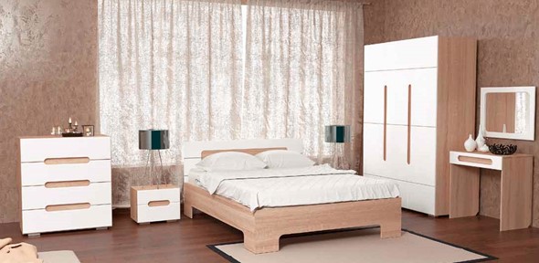 Спальня Некст, цвет дуб сонома/белый в Заводоуковске - изображение