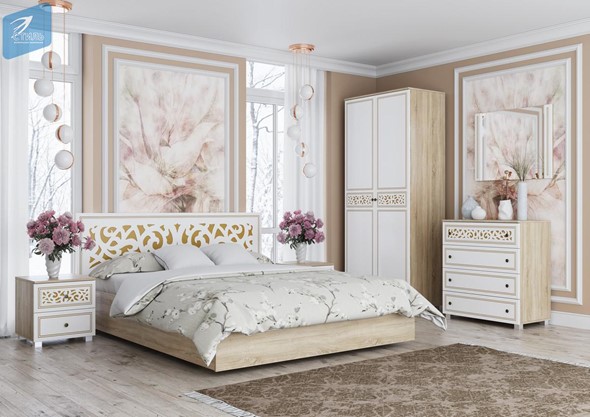 Модульная спальня Мадлен золото в Заводоуковске - изображение