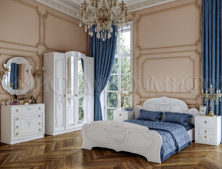 Гарнитур спальный Мария, Белый глянец в Заводоуковске - изображение