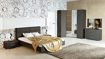 Модульная спальня Наоми №1, цвет Фон серый, Джут в Тюмени