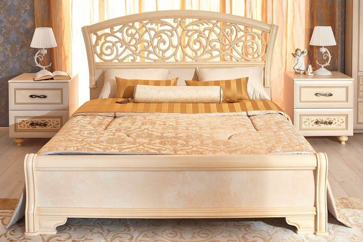 Гарнитур спальный Александрия, кровать, 2 тумбочки, Ленто в Тюмени - изображение 6