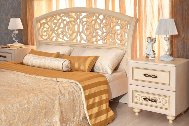 Гарнитур спальный Александрия, кровать, 2 тумбочки, Ленто в Заводоуковске - изображение 10