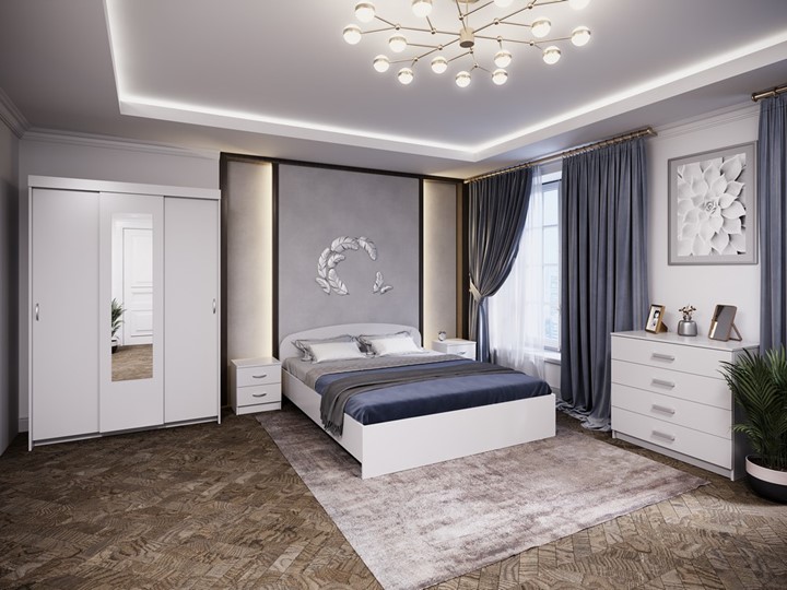 Гарнитур спальный Белое решение в Заводоуковске - изображение