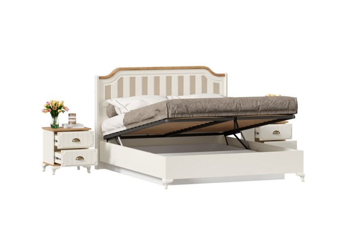 Модульная спальня Вилладжио, набор 3 (кровать 1600 с механизмом) в Тюмени - изображение 1