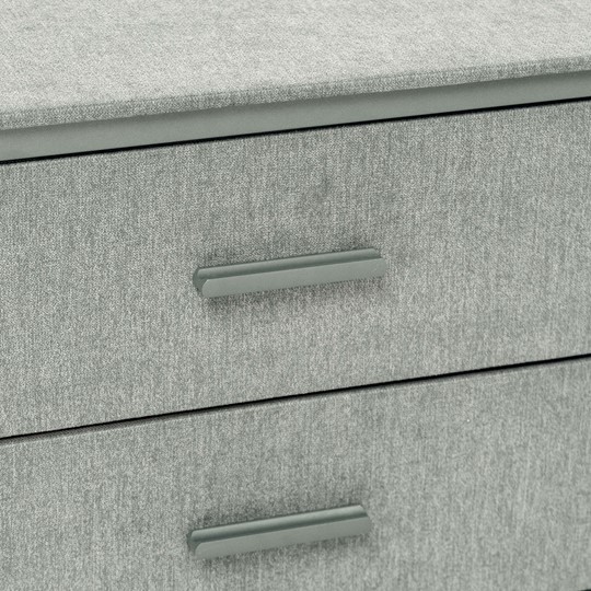Комод в спальню с 2 ящиками Leset Кассио (Серый) в Заводоуковске - изображение 6
