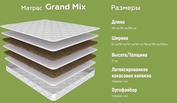 Матрас Grand, Mix в Заводоуковске - предосмотр 5