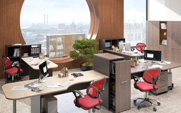 Офисный набор мебели Xten для двух сотрудников с тумбочками в Тюмени - предосмотр 5