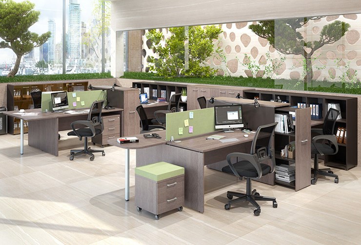 Набор мебели в офис Xten в опенспэйс для четырех сотрудников в Тюмени - изображение 1