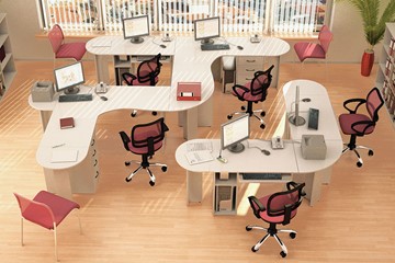 Мебель для персонала Классик для 5 сотрудников в Тобольске