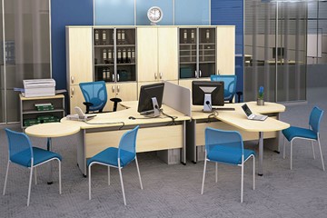 Офисный комплект мебели Boston для 2 сотрудников по работе с клиентами в Заводоуковске