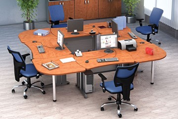 Комплект офисной мебели Boston для 4 сотрудников в Заводоуковске