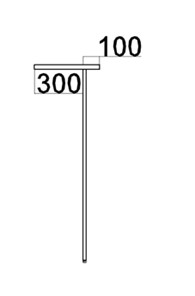 Стойка ресепшен прямая без боковых стенок DEX DMS 160 1600х400х1200 мм. Бургунди в Тюмени - предосмотр 1