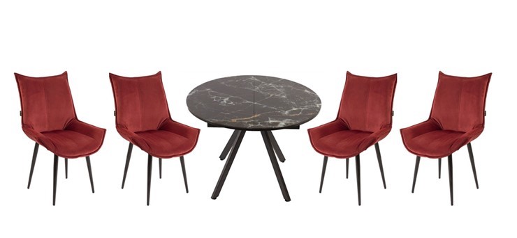 Обеденный набор стол Олимп, 4 стула Осло в Тюмени - изображение