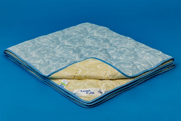 Одеяло всесезонное полутороспальное Хлопок &  Лен в Ишиме - изображение