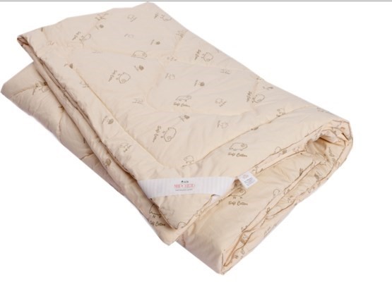 Одеяло Овечья шерсть, теплое, ПВХ, тик в Ишиме - изображение