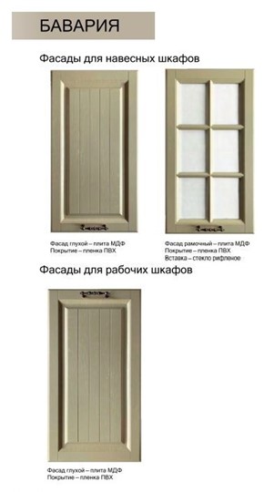 Дверь Бавария (Декор) L551 Шкаф рабочий в Тюмени - изображение 1