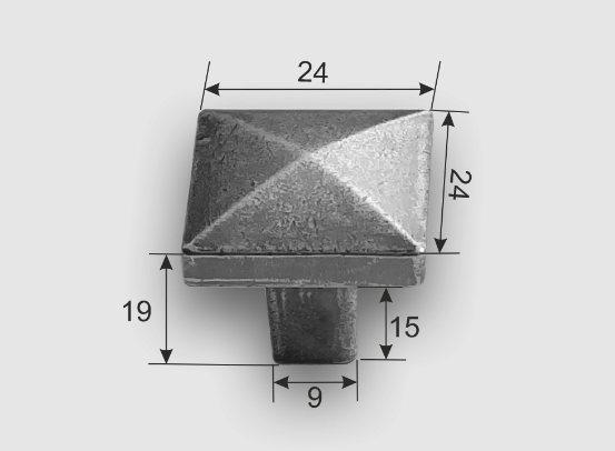 Ручка кнопка 0001 (0) Античное серебро в Тюмени - изображение 1