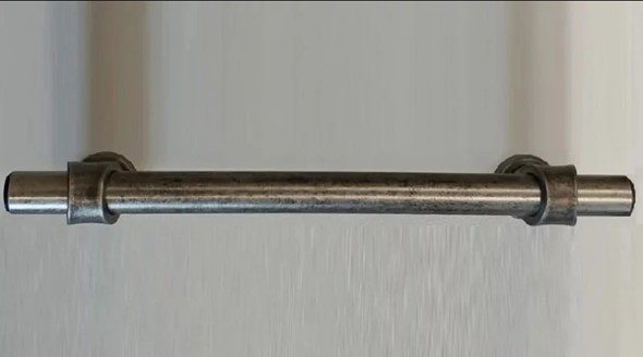 Ручка-скоба (128 мм), античное серебро Прованс в Тюмени - изображение