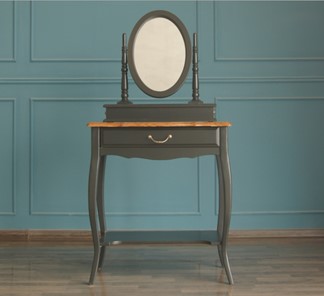 Туалетный столик Leontina с зеркалом (ST9321BLK) Черный в Тюмени - предосмотр