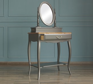 Туалетный столик Leontina с зеркалом (ST9321BLK) Черный в Тюмени - предосмотр 3