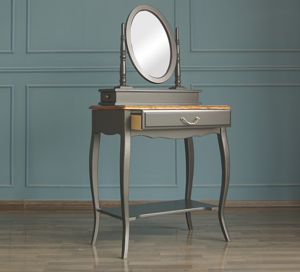 Туалетный столик Leontina с зеркалом (ST9321BLK) Черный в Тюмени - изображение 3