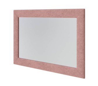 Настенное зеркало OrmaSoft 2, Рогожка (Levis 62 Розовый) в Тюмени
