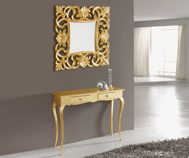 Зеркало навесное PU021 золото в Тюмени - изображение 2