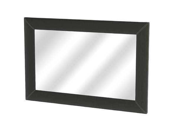 Зеркало настенное OrmaSoft 2, экокожа черная в Заводоуковске - изображение