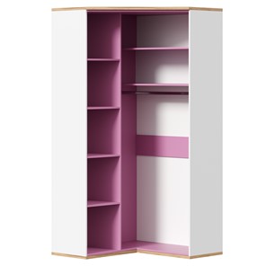 Угловой шкаф Урбан 528.060, белый/розовый в Ишиме - предосмотр 3