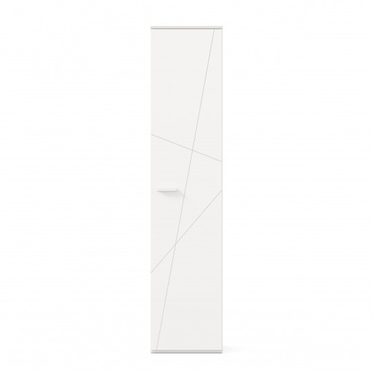 Шкаф одностворчатый Милтон ЛД 537.030, Белый в Тюмени - изображение 2
