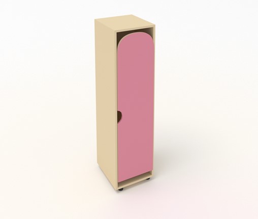Шкаф детский ШГ1 Беж + Розовый в Тюмени - изображение