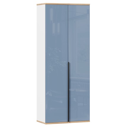 Шкаф двухстворчатый Урбан 528.050, белый/капри синий в Тюмени - изображение