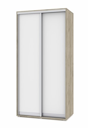 Шкаф 2-х створчатый О41, Серый дуб - Белый в Заводоуковске - изображение