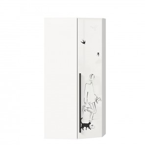 Шкаф угловой Джоли 45 ЛД 535.030, Серый шелк в Тобольске