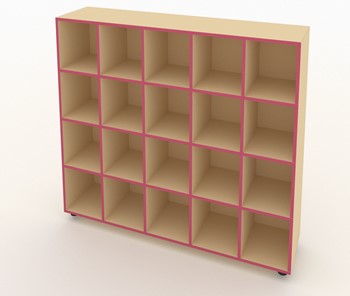 Шкаф для горшков ШГН-20 кромка розовая в Тюмени