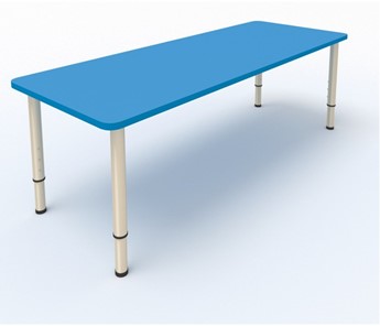 Стол для детей 2-местный  (по одну сторону столешн.) СДО-2 (0-3) синий в Ишиме