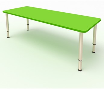 Детский стол 2-местный  (по одну сторону столешн.) СДО-2 (0-3) зеленый в Ишиме