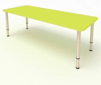 Детский стол 2-местный  (по одну сторону столешн.) СДО-2 (0-3) желтый в Тюмени