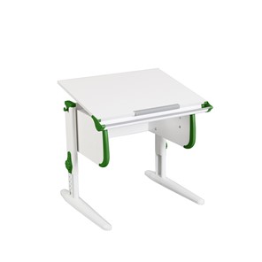 Детский стол-трансформер 1/75 (СУТ.24) белый/белый/Зеленый в Ишиме